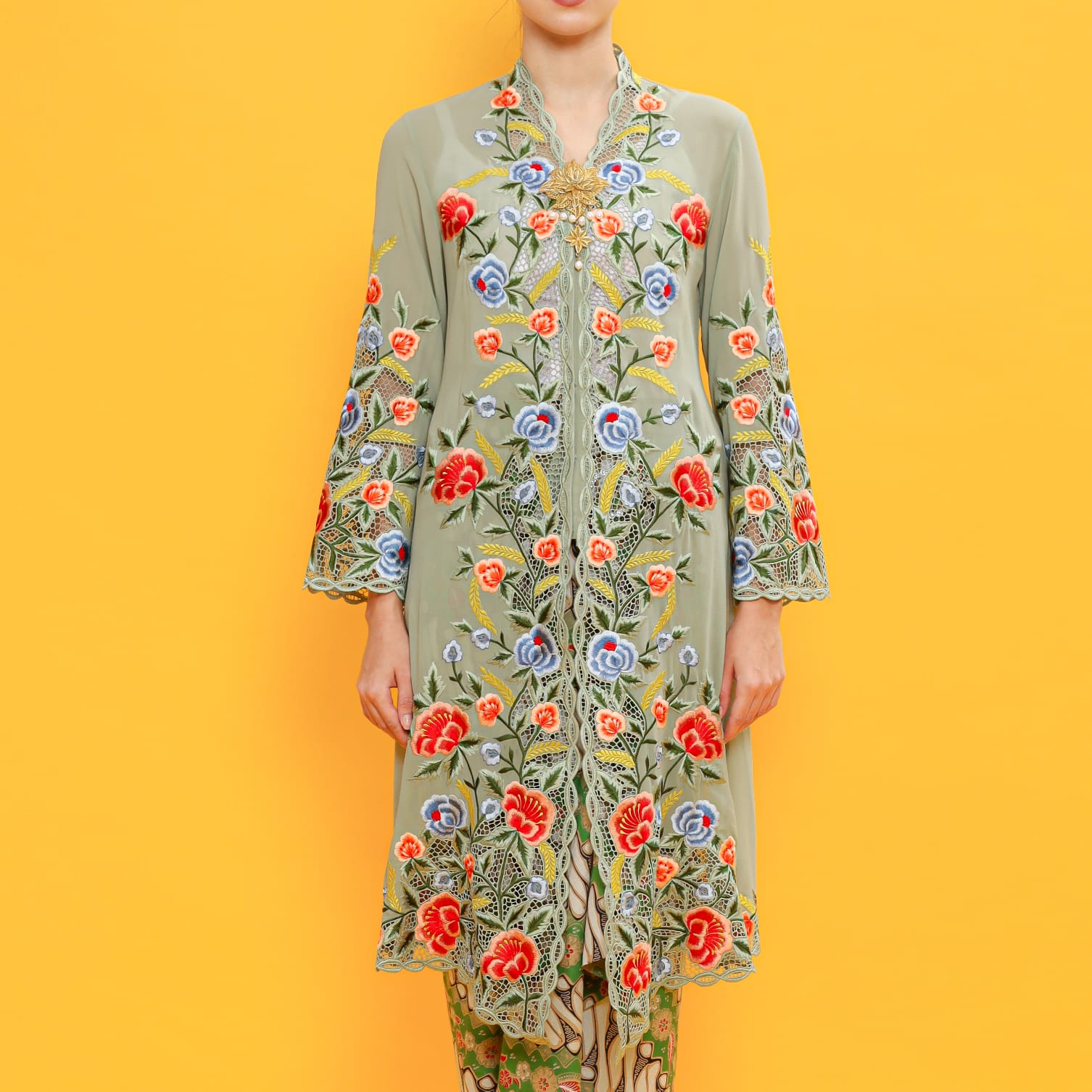 kebaya mawar damaskus